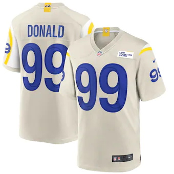 mens nike aaron donald bone los angeles rams player game je